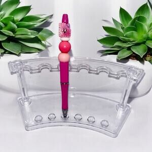 Kawaii refillable beaded pen